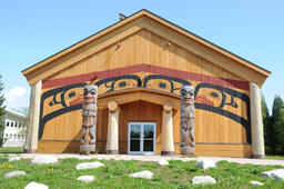 Waap Galts'ap Longhouse Front Exterior Design