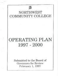 Northwest Community College operating plan 1997-2000: Submitted to the Board of Governors for review