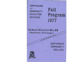 Continuing and Community Education Services : Fall Program 1977
