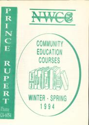 Prince Rupert Community Education Courses, Winter-Spring 1994