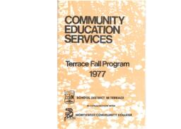 Community Education Services : Terrace Fall Program, 1977