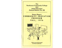 Prince Rupert Community Education Program : Fall, 1976