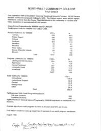 Northwest Community College: fact sheet