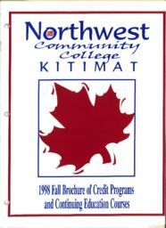 Kitimat 1998 Fall Brochure of Credit Programs and Continuing Education Courses