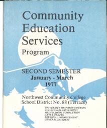 Community Education Services Program : Second Semester, January-March, 1977