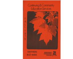 Continuing & Community Education Services : Fall 1979, Smithers